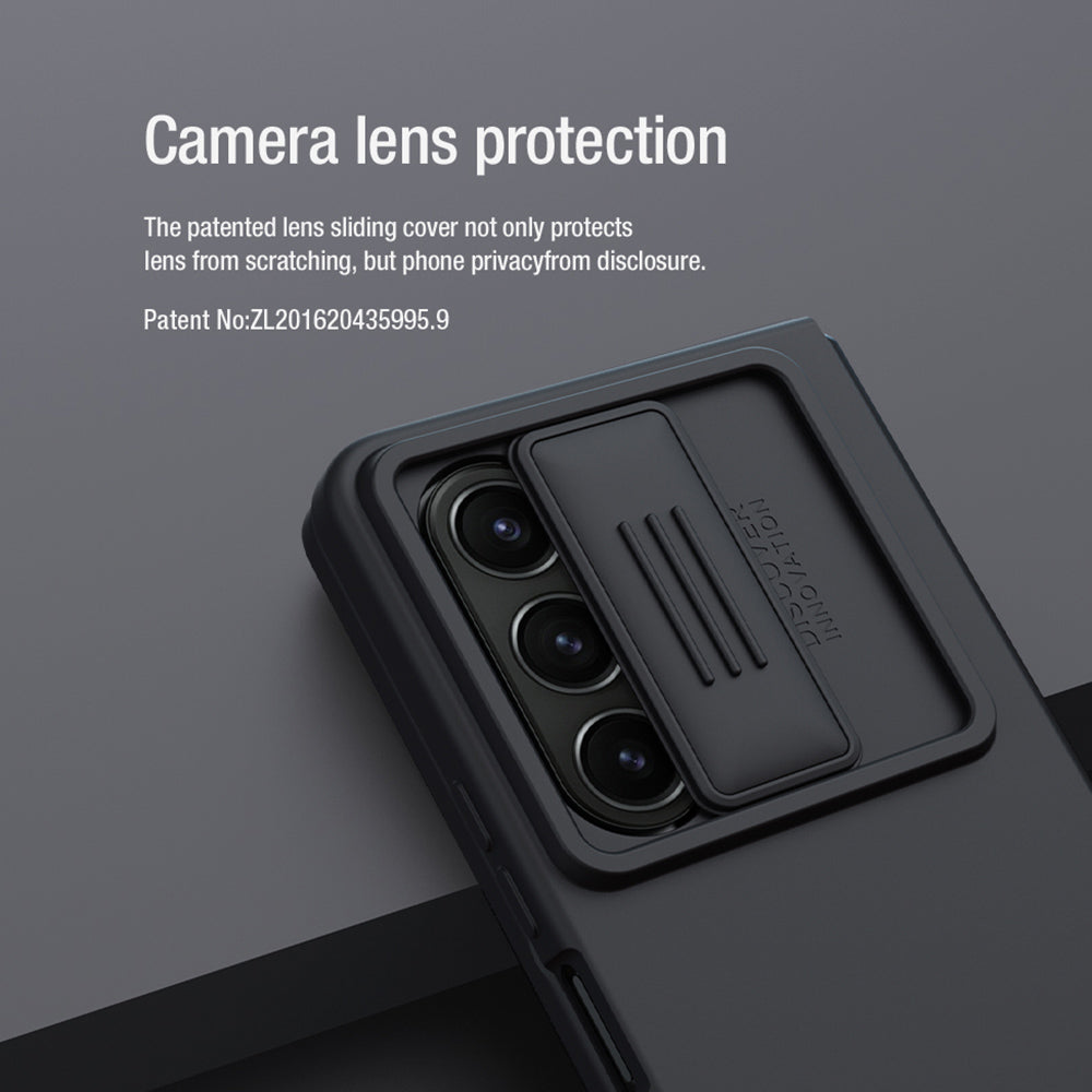 NILLKIN Shockproof Case for Samsung Galaxy Z Fold5 5G Dual Layer Hybrid Hard PC Soft Silicone Case with Slide Camera Lens Cover NILLKIN Shockproof Case for Samsung Galaxy Z Fold5 5G Dual Layer Hybrid Hard PC Soft Silicone Case with Slide Camera Lens Cover